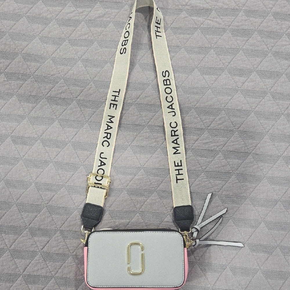 Marc Jacobs Gray and Pink Women's Bag